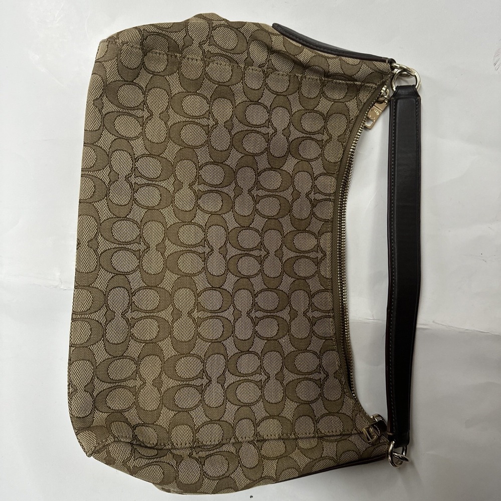 Coach Handbag/Purse Nice&clean Pocket Inside Brown Leather Strap Medium Size Bag - Picture 3 of 9